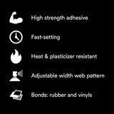 3M 80 Rubber and Vinyl Spray Adhesive Yellow, 24 fl oz Can, Net Wt 19 oz (82618) (7000028604) (6 Pack) - 8