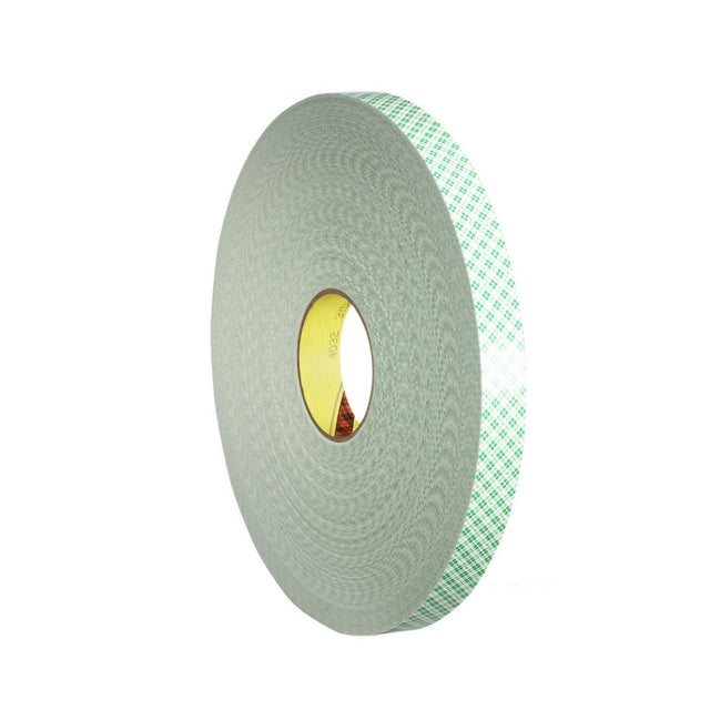 3M 4032 Double Coated Urethane Foam Tape, Off White, 3/8 in x 72 yd, 31 mil (7000028664) (24 Pack)