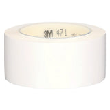 3M 471 Vinyl Tape White Floor Marking Tape 2 in x 36 yd 5.2 mil (7000028853) (24 Pack) - 2