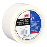 3M 471 Vinyl Tape White Floor Marking Tape 2 in x 36 yd 5.2 mil (7000028853) (24 Pack) - 3