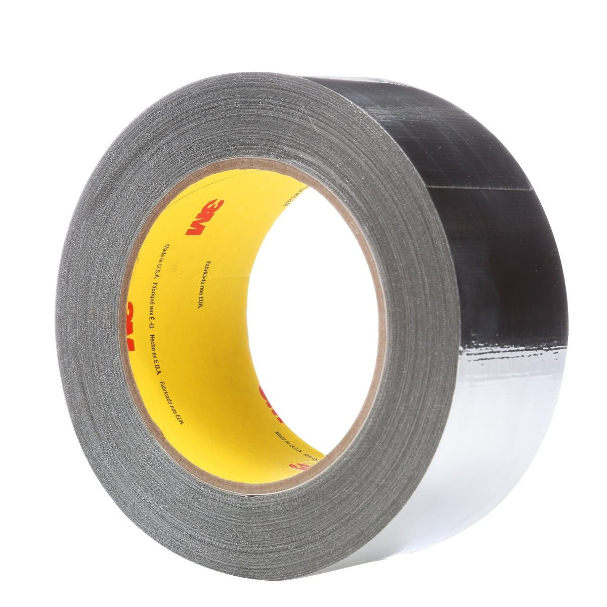 3M 363 High Temperature Aluminum Foil Glass Cloth Tape, Silver, 2 in x 36 yd, 7.3 mil (7000028867) (24 Pack) - 2