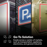 3M 7000028871 VHB Tape 4950 White, Mounting Tape 1 in x 36 yd 45.0 mil (9 Pack) - 9