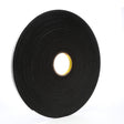 3M 4718 Vinyl Foam Tape, Black, 1/2 in x 36 yd, 125 mil (7000028881) (18 Pack)