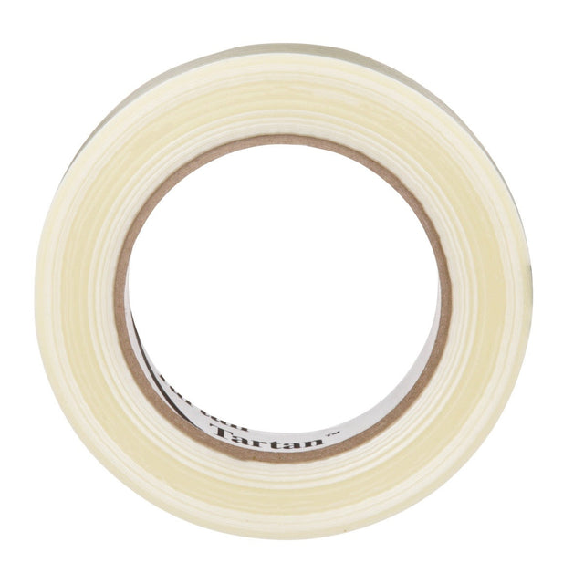 3M 8934 Tartan Filament Tape, Clear, 18 mm x 55 m, 4 mil (7000028886) (48 Pack)