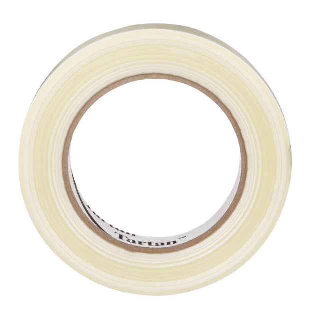 3M 8934 Tartan Filament Tape, Clear, 18 mm x 55 m, 4 mil (7000028886) (48 Pack)