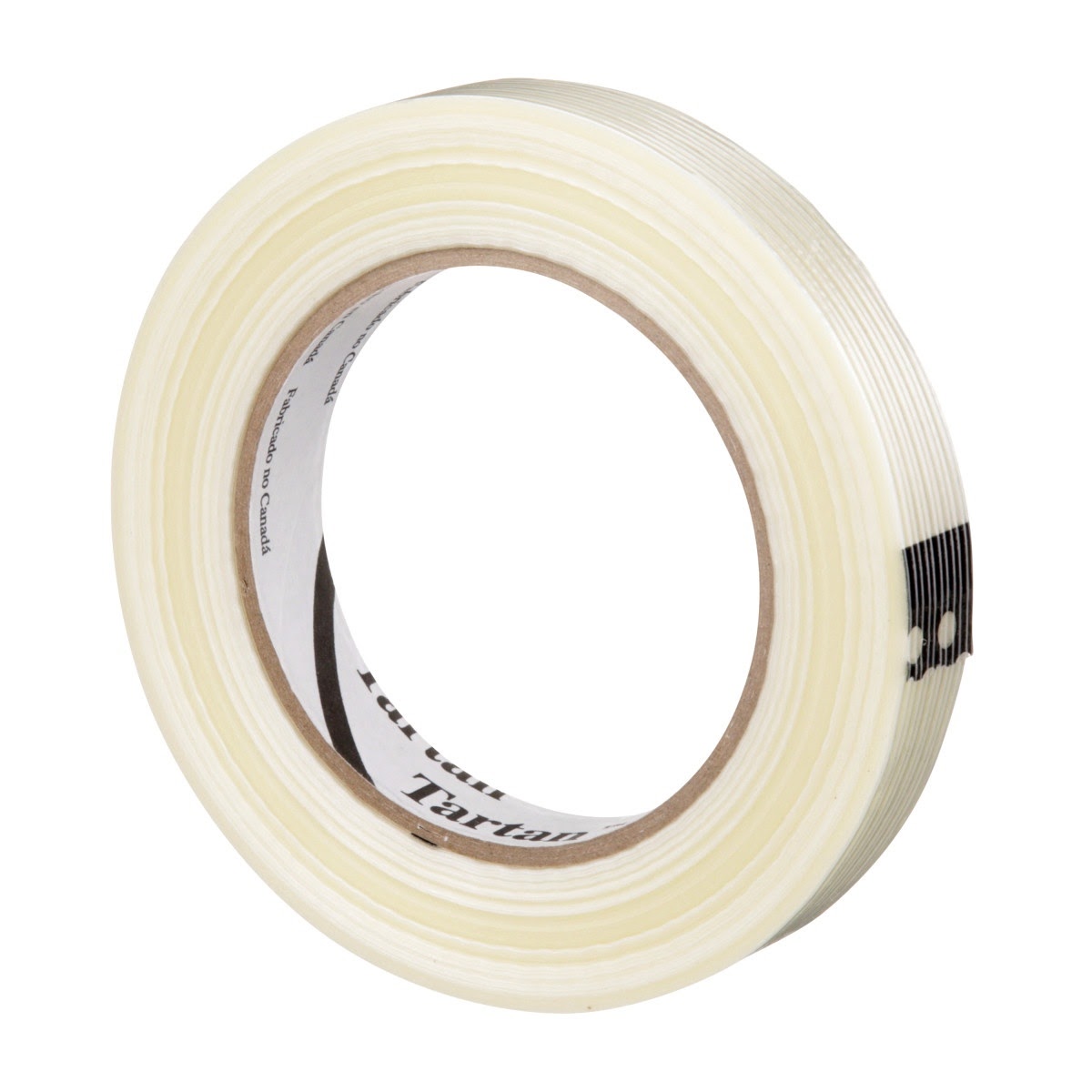 3M 8934 Tartan Filament Tape, Clear, 18 mm x 55 m, 4 mil (7000028886) (48 Pack) - 3