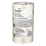 3M 8934 Tartan Filament Tape, Clear, 18 mm x 55 m, 4 mil (7000028886) (48 Pack) - 7