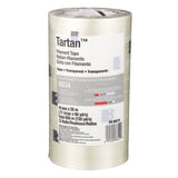 3M 8934 Tartan Filament Tape, Clear, 18 mm x 55 m, 4 mil (7000028886) (48 Pack) - 7