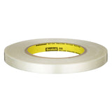 3M 898 Scotch Filament Tape, Clear, 12 mm x 55 m, 6.6 mil (7000028929) (72 Pack)