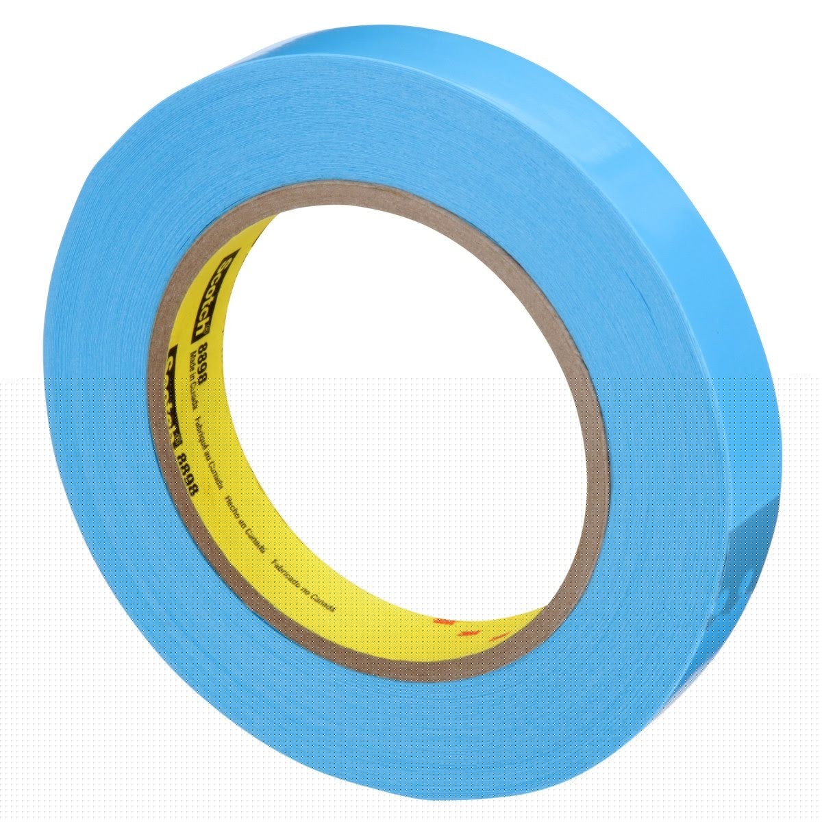 3M 8898 Scotch Strapping Tape, Blue, 18 mm x 55 m, 4.6 mil (7000028946) (48 Pack) - 3