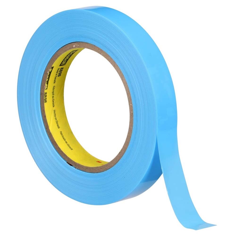 3M 8896 Scotch Film Strapping Tape Blue, 18 mm x 55 m (7000028948) (48 Pack) - 4