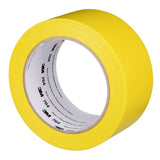 3M 764 General Purpose Vinyl Tape Yellow 2 in x 36 yd 5 mil Light Traffic Floor Marking and Color Coding (7000028954) (24 Pack) - 2