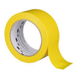 3M 764 General Purpose Vinyl Tape Yellow 2 in x 36 yd 5 mil Light Traffic Floor Marking and Color Coding (7000028954) (24 Pack) - 3