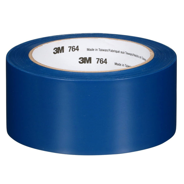 3M 764 General Purpose Vinyl Tape, Blue, 2 in x 36 yd, 5 mil (7000028963) (24 Pack)