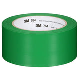 3M 764 General Purpose Vinyl Tape Green 2 in x 36 yd 5 mil Floor Marking Color Coding (7000028964) (24 Pack)