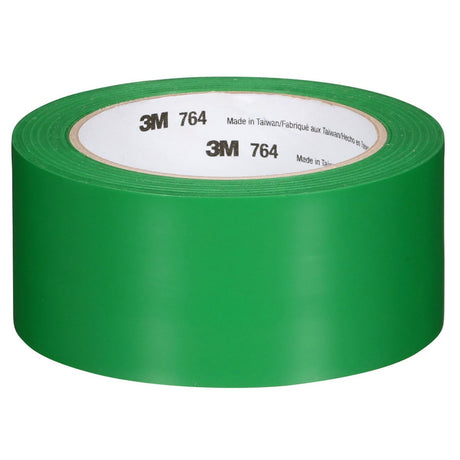 3M 764 General Purpose Vinyl Tape Green 2 in x 36 yd 5 mil Floor Marking Color Coding (7000028964) (24 Pack)