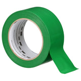 3M 764 General Purpose Vinyl Tape Green 2 in x 36 yd 5 mil Floor Marking Color Coding (7000028964) (24 Pack) - 3
