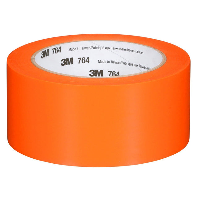 3M 764 General Purpose Vinyl Tape, Orange, 2 in x 36 yd, 5 mil (7000028965) (24 Pack)