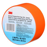 3M 764 General Purpose Vinyl Tape, Orange, 2 in x 36 yd, 5 mil (7000028965) (24 Pack) - 8