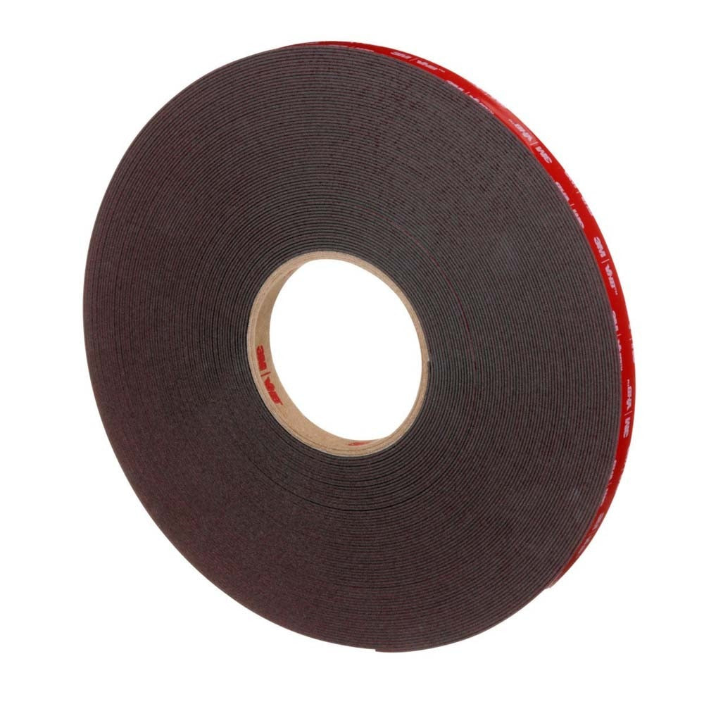 3M 7000028971 VHB Tape 5952, Black, 1/2 in x 36 yd, 45 mil (18 Pack) - 2