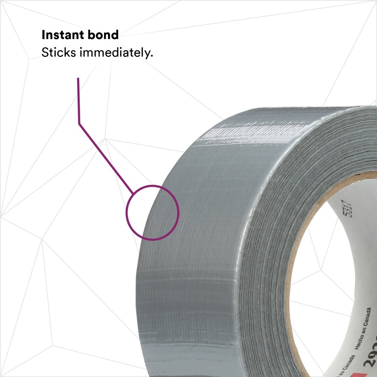 3M 2929 General Use Duct Tape, Silver, 1.88 in x 50 yd, 5.5 mil, Individually Wrapped (7000029030) (24 Pack) - 3