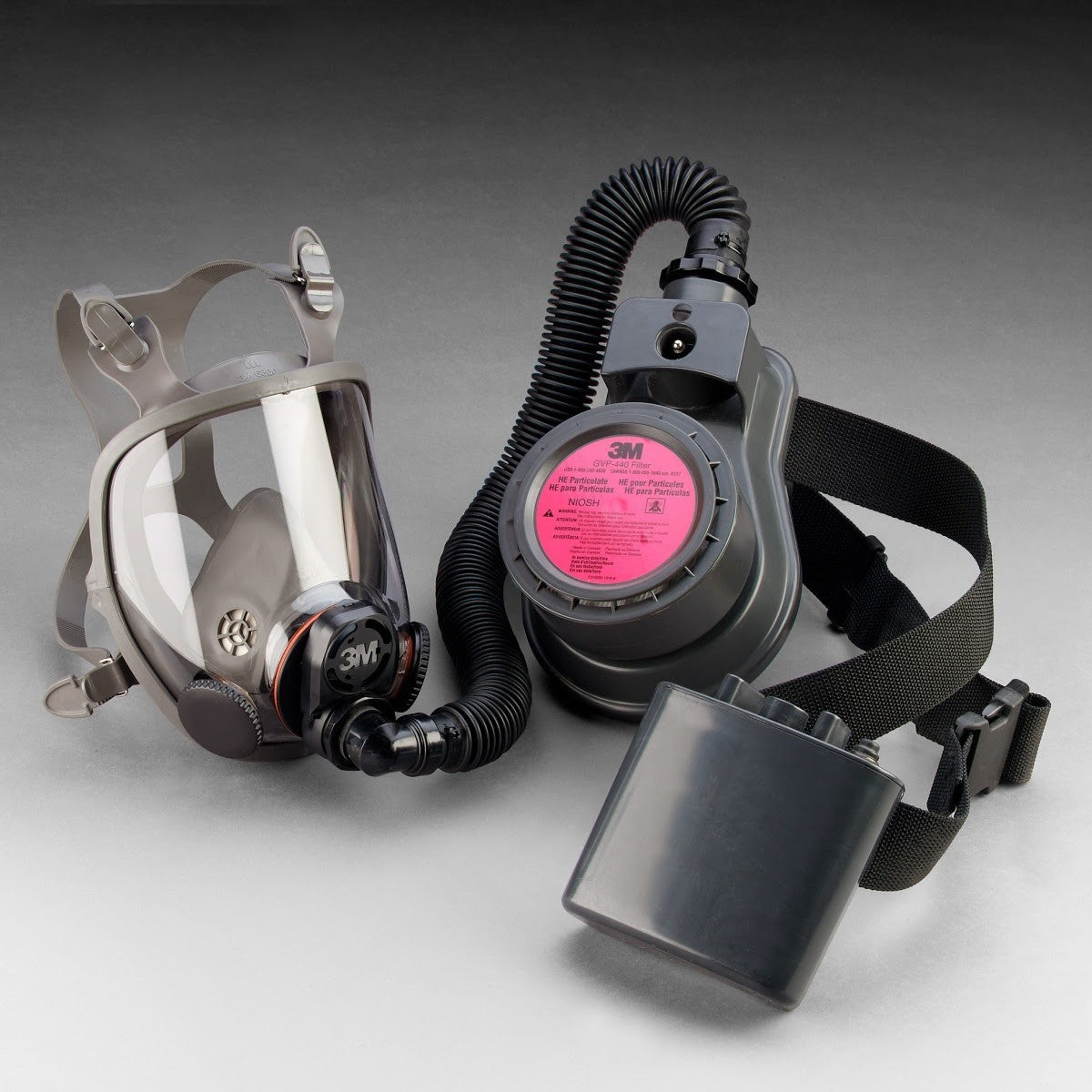 3M 6800DIN Full Facepiece Reusable Respirator, Medium (7000029682) (4 Pack) - 6