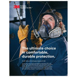 3M 7000029958 Lens Cover FF-400-15, Polyester Film, Protects the Lens of the Facepiece, for Ultimate FX Full Facepiece Reusable Respirators FF-401, FF-402, FF-403 (25 Pack) - 2