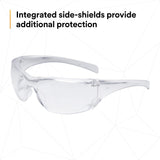 3M 11819-00000-20 Virtua AP AP Safety Glasses Clear Hard Coat Lens Clear Frame Side Shields (7000030054) (20 Pack) - 3