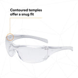 3M 11819-00000-20 Virtua AP AP Safety Glasses Clear Hard Coat Lens Clear Frame Side Shields (7000030054) (20 Pack) - 6