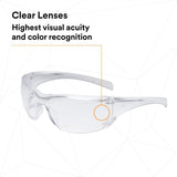 3M 11819-00000-20 Virtua AP AP Safety Glasses Clear Hard Coat Lens Clear Frame Side Shields (7000030054) (20 Pack) - 7