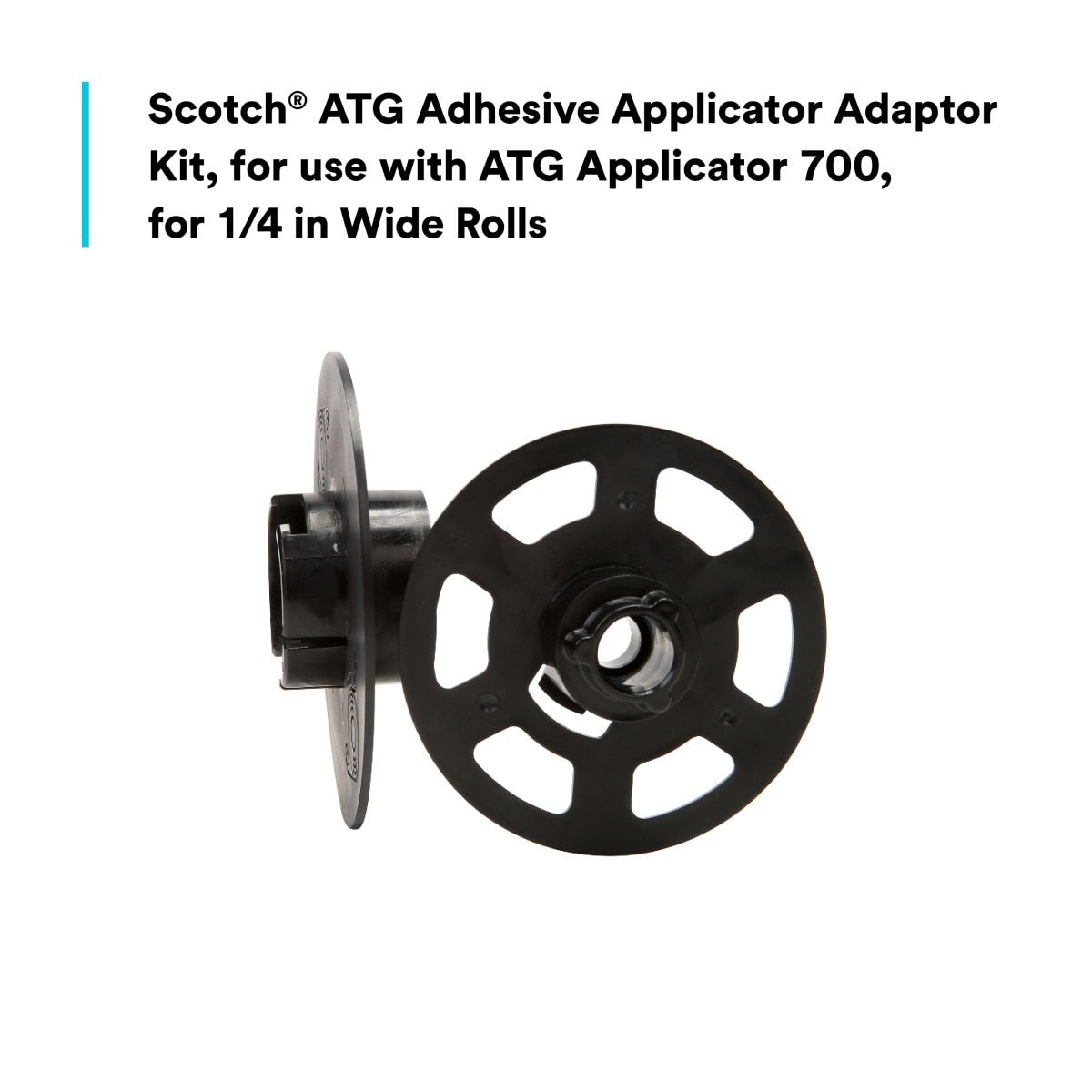 3M ATG700 Scotch Adhesive Applicator, for 1/2 in and 3/4 in wide rolls, Yellow (7000031199) (6 Pack) - 7