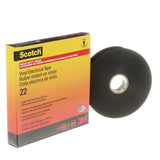 3M Scotch Heavy Duty Vinyl Electrical Tape 22, Black, 3/4 in x 36 yd (22-3/4X36YD) (7000031344) (12 Pack) - 4