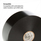 3M Scotch Vinyl Electrical Tape 22 Heavy Duty 10 mil Black 1.5 in x 36 yd (22-1.5X36YD) (7000031345) (12 Pack) - 2