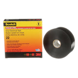3M Scotch Vinyl Electrical Tape 22 Heavy Duty 10 mil Black 1.5 in x 36 yd (22-1.5X36YD) (7000031345) (12 Pack) - 8