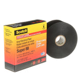 3M Super 88 88-1.5X36YD Scotch Vinyl Electrical Tape, Black, 1-1/2 in x 36 yd, Premium Grade, Rubber Resin Adhesive, PVC Backing, All-Season Heavy Duty Electrical Tape (7000031459) (12 Pack) - 4