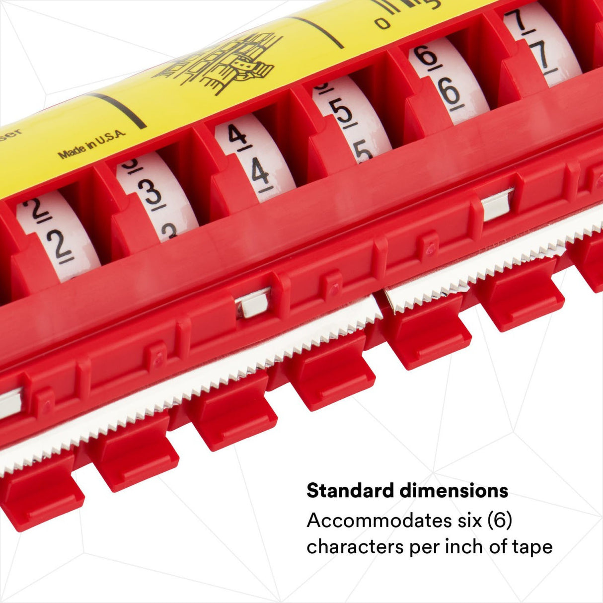 3M STD Wire Marker Tape Dispenser, Compact Dispenser Only, Red (7000031483) (25 Pack) - 8