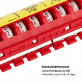 3M STD Wire Marker Tape Dispenser, Compact Dispenser Only, Red (7000031483) (25 Pack) - 8