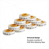 3M STD Wire Marker Tape Dispenser, Compact Dispenser Only, Red (7000031483) (25 Pack) - 9
