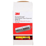 3M  ScotchCode Wire Marker Tape Dispenser with Tape, 10 Colors (STD-C) (7000031515) (25Pack) - 6