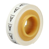 3M SDR-A Wire Marker Tape Refill Roll, White, Letter A, 2.4 m x 5.46 mm (7000031516) (10 Pack)
