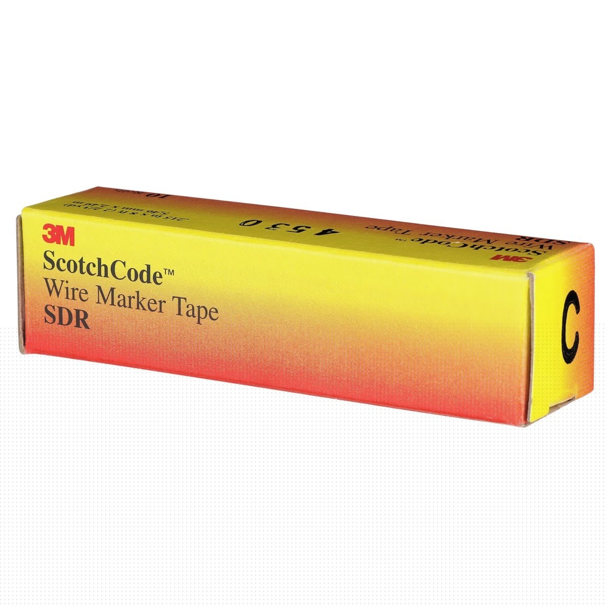 3M SDR-C Wire Marker Tape Refill Roll, Letter C, White (7000031518) (10 Pack) - 4