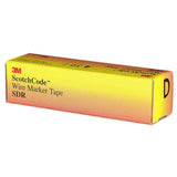 3M SDR-D ScotchCode Wire Marker Tape Refill Roll, Pre-printed D, White (7000031519) (10 Pack) - 5