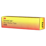 3M SDR-E Wire Marker Tape Refill Roll, Pre-printed Letter E, White (7000031520) (10 Pack) - 7