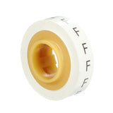 3M SDR-F Wire Marker Tape Refill Roll, Pre-printed Letter F, White (7000031521) (10 Pack) - 2