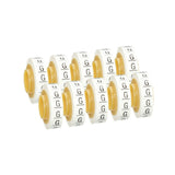 3M SDR-G Wire Marker Tape Refill Roll, Pre-Printed Letter G, White (7000031522) (10 Pack) - 2