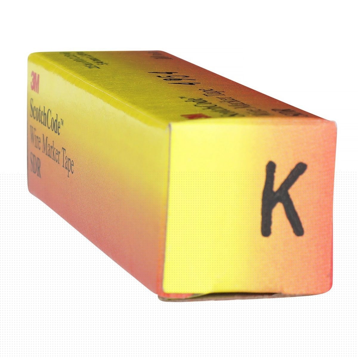 3M SDR-K Wire Marker Tape Refill Roll, Pre-printed Letter K, White (7000031526) (10 Pack) - 6