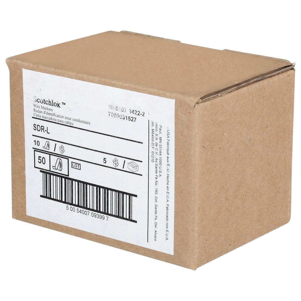 3M SDR-L Wire Marker Tape Refill Roll, Pre-printed Letter L, White (7000031527) (50 Pack) - 9