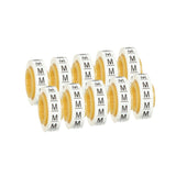 3M SDR-M Wire Marker Tape Refill Roll, Letter M, White (7000031528) (50 Pack) - 2