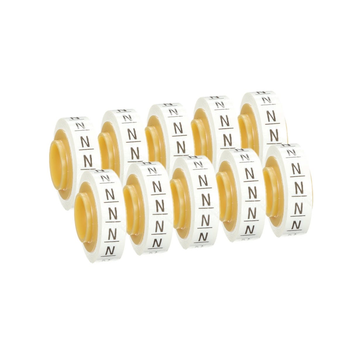 3M SDR-N Wire Marker Tape Refill Roll, Letter N, White, Acrylic Adhesive (7000031529) (10 Pack) - 2