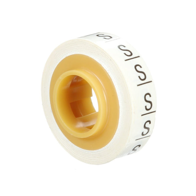3M SDR-S Wire Marker Tape Refill Roll, Letter S, White (7000031534) (50 Pack)